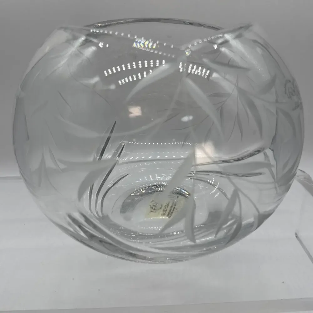 Lenox Opal Innocence Crystal Rose Bowl 8 Inch - Elegant & Timeless